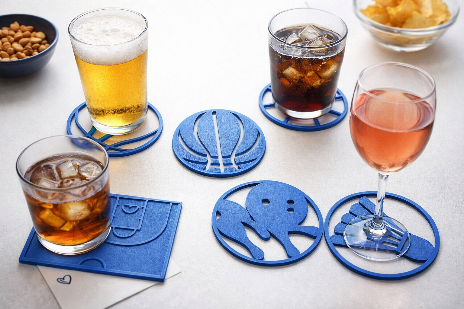 Cup Coaster - Pattern and Sports
