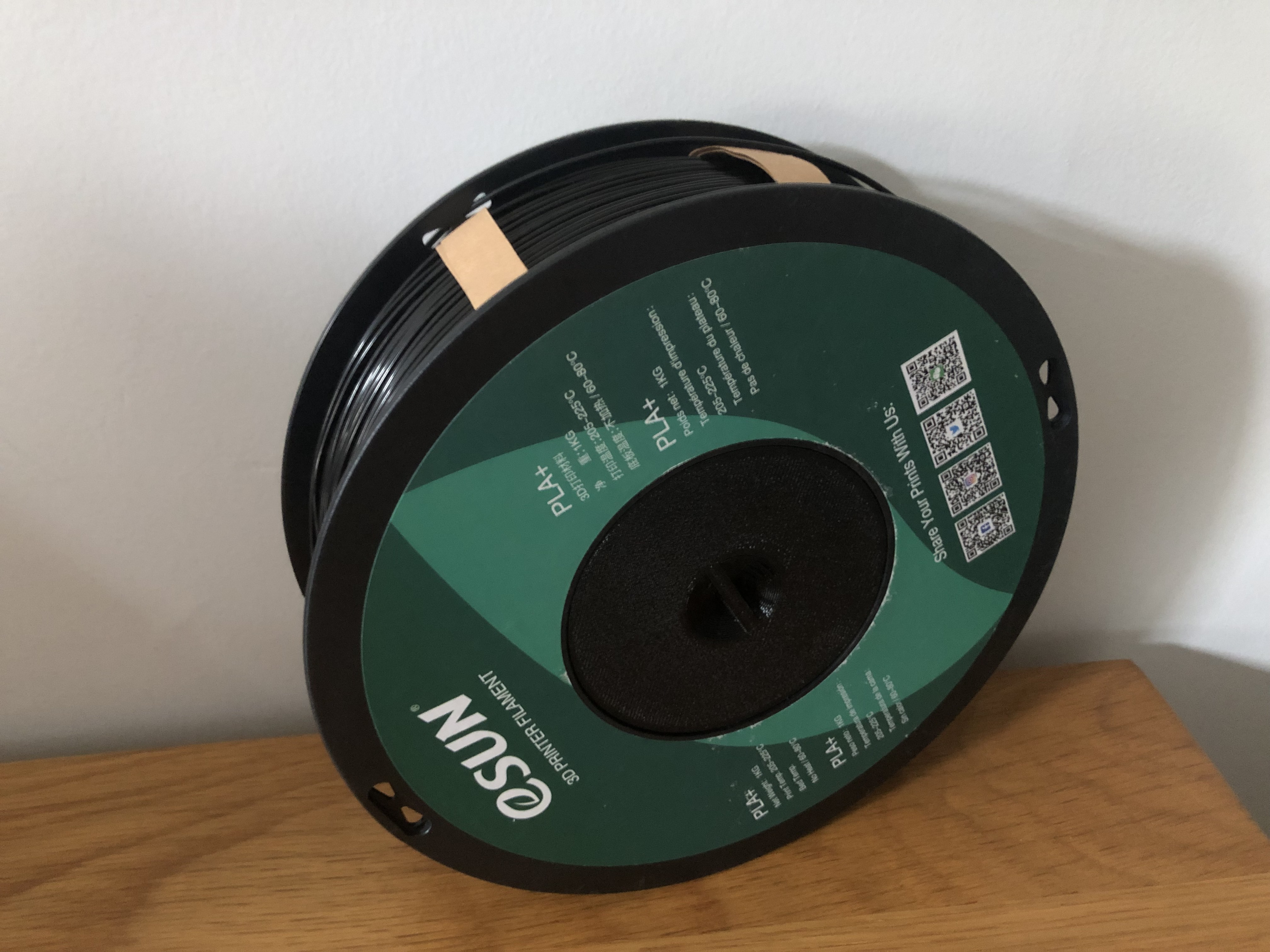 Old Version ESun Refilament Spool Converter (dessicant slot optional, no glue required, screw-in)