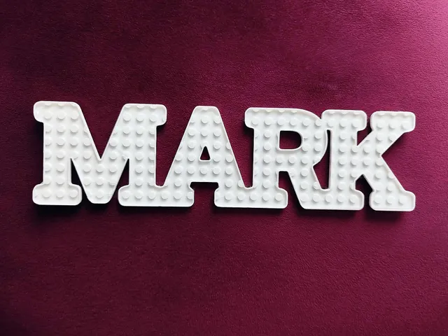 Brick-Style Name Tag - Mark