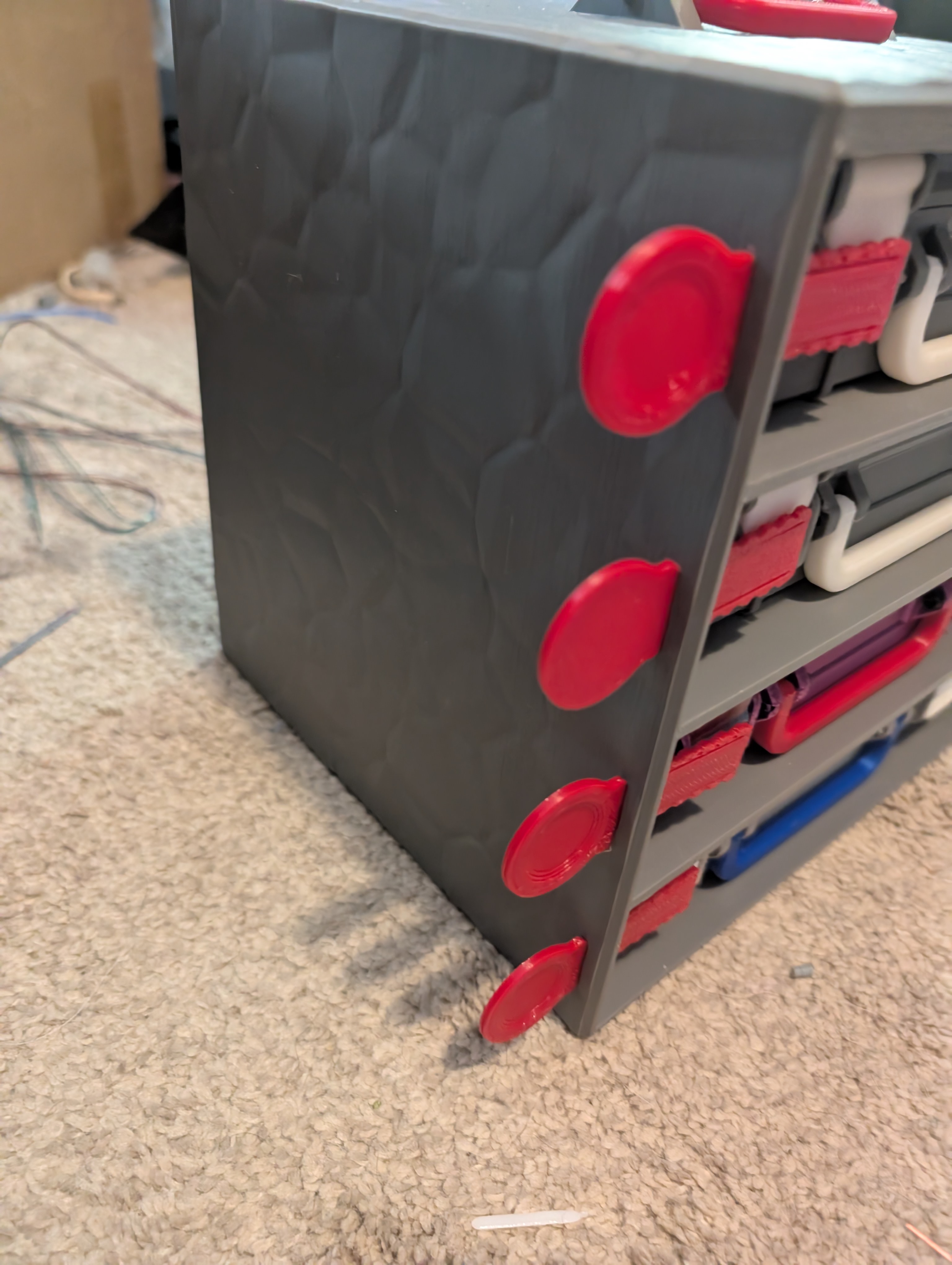 Miniatura 2 do modelo 3D gridifinty box rack