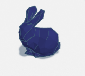Low Poly Bunny with Base