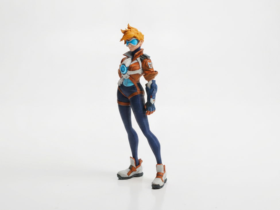 Tracer Figurine Gaming Character 3D Printable