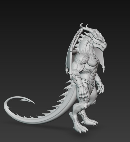 winged humanoid dragon — thumbnail 6