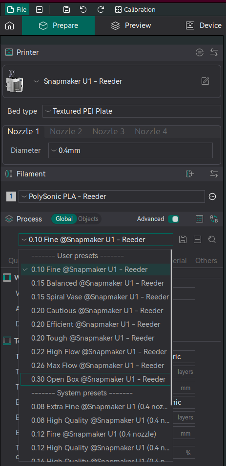 Better Print Settings for Snapmaker Orca