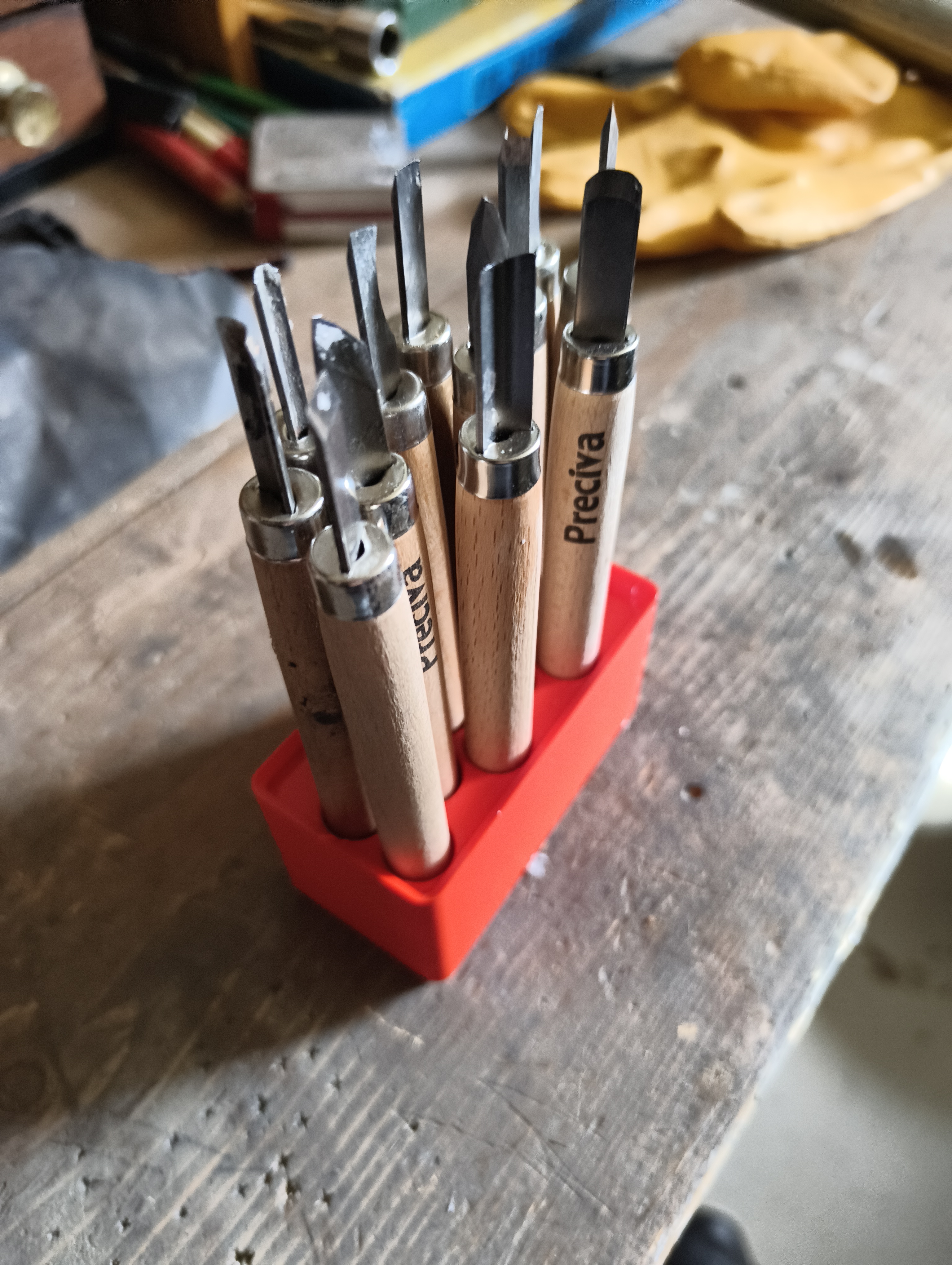 Gridfinity Preciva Chisel set 2x1