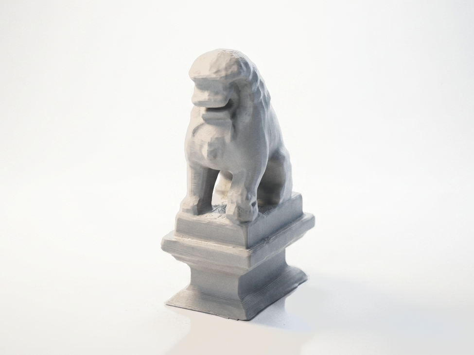 Guardian Lion Stone Statue Animals 3D Printable