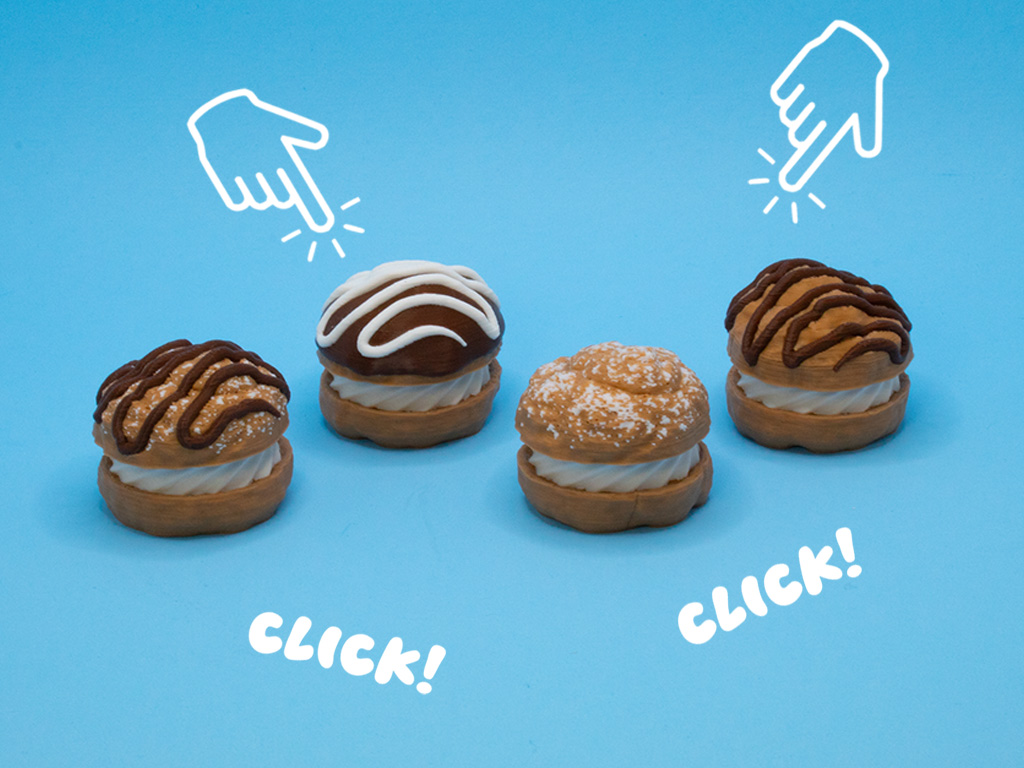 Creampuff Fidget Clickers