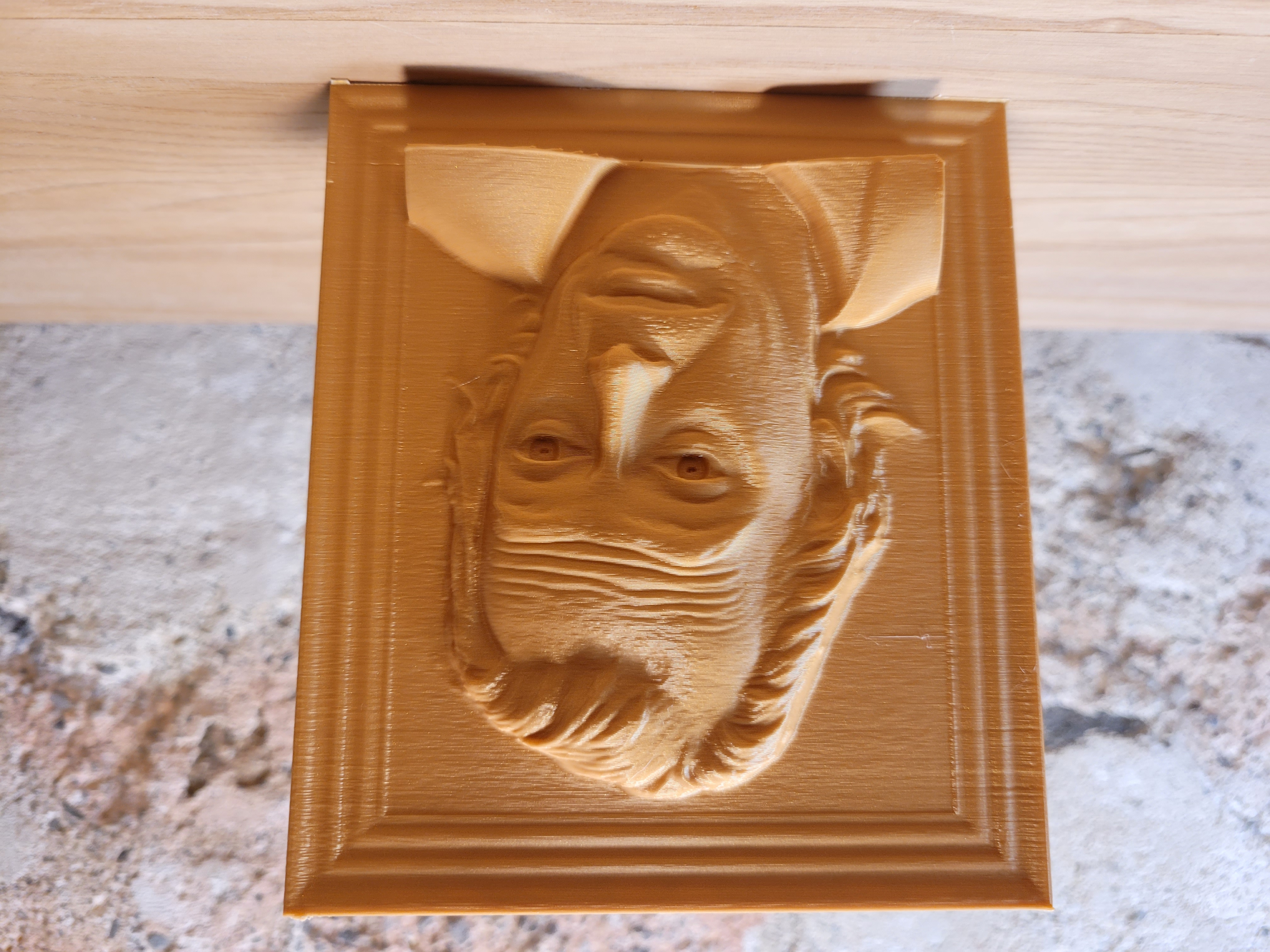 Steve Buscemi Relief Sculpture