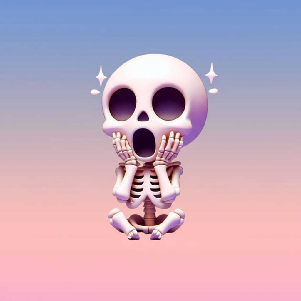 Miniatura 5 do modelo 3D cute mini skeleton