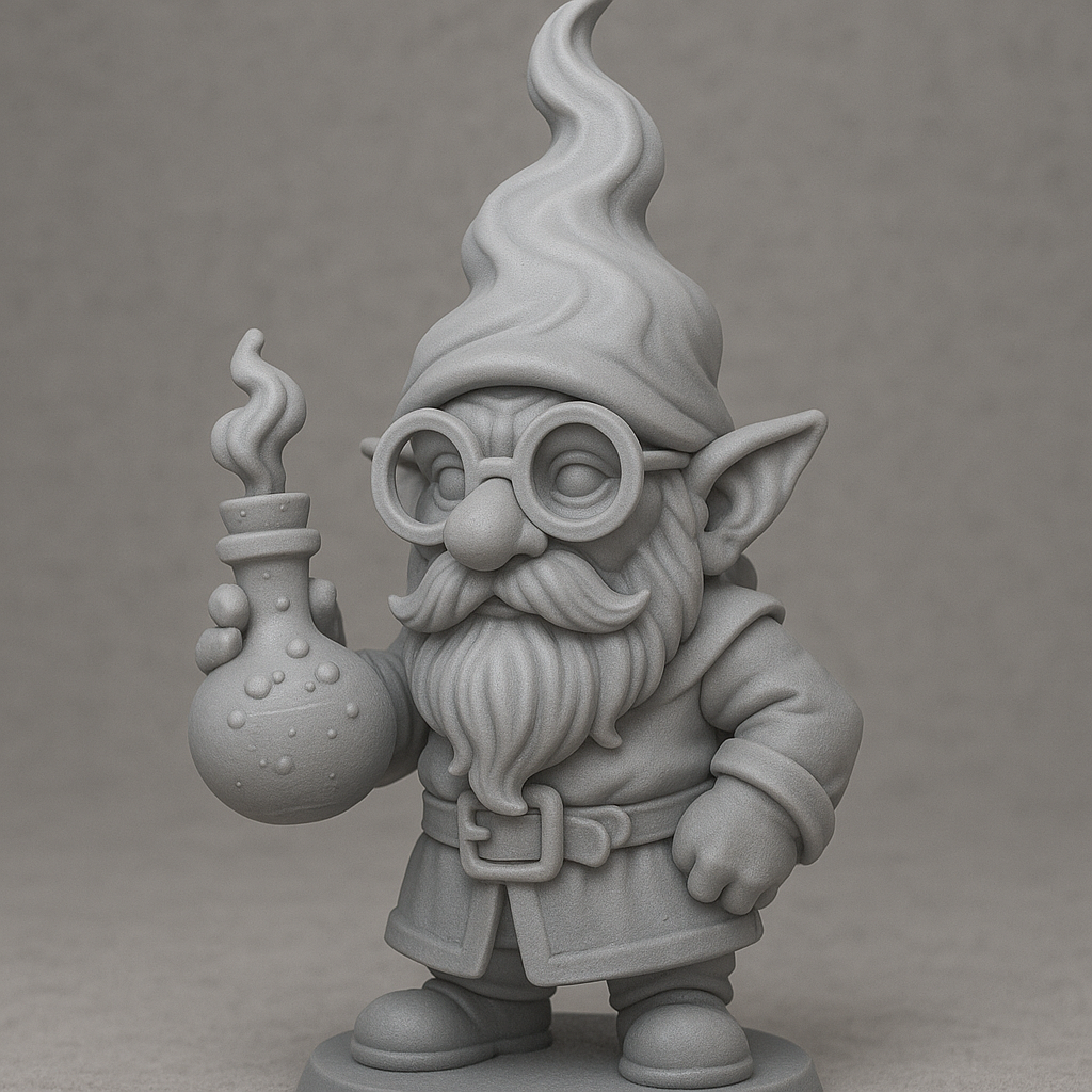 Gnome Alchemist with Flame Hat