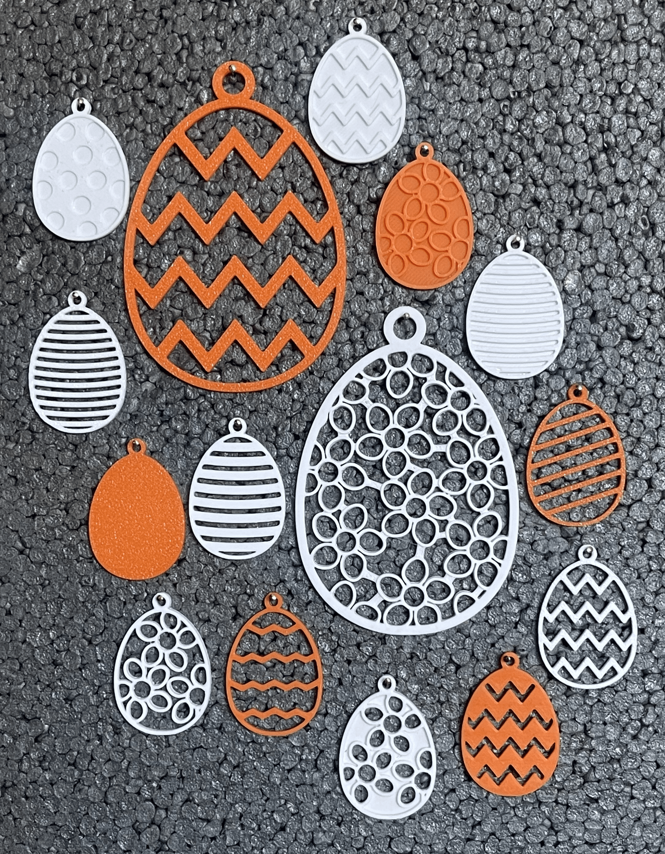 Easter egg ornament collection
