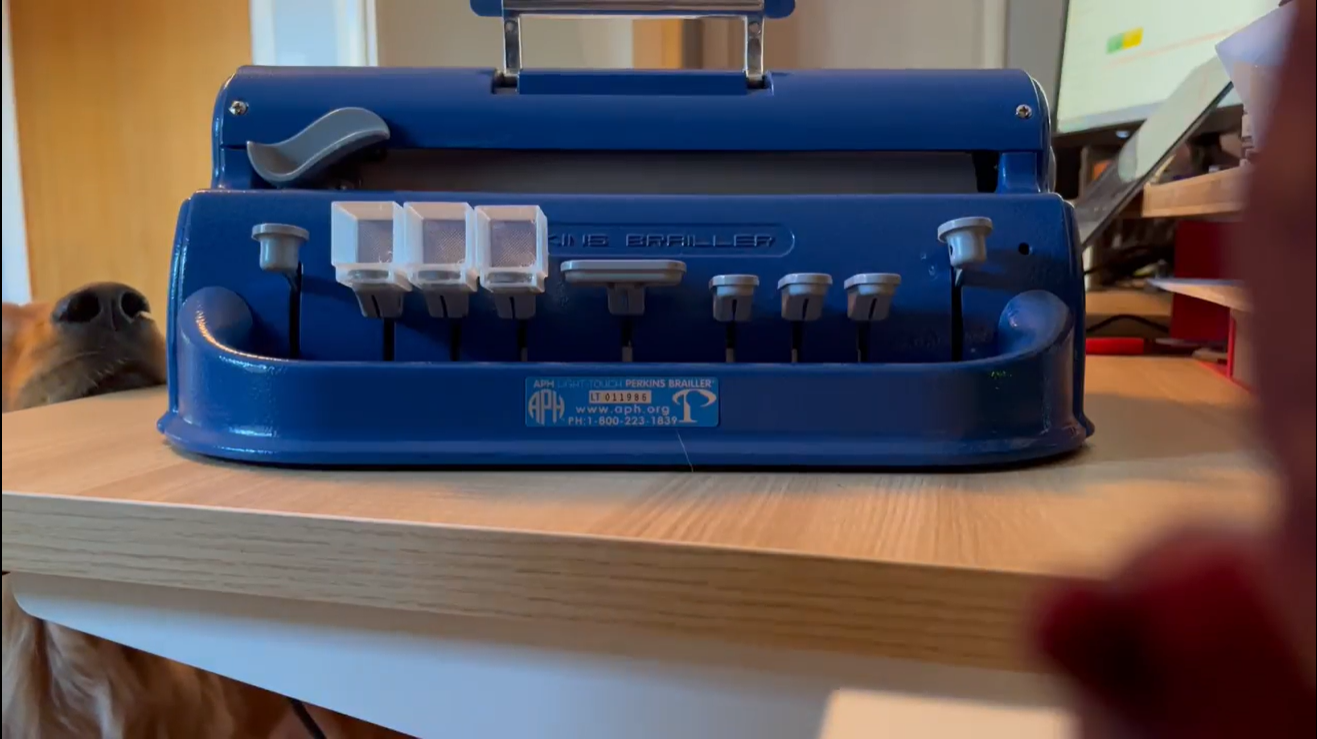 Perkins Brailler Finger Guide Cubes