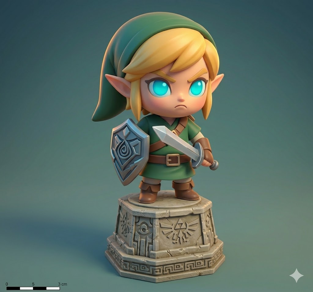 Link Chibi - Édition Héros de la Légende 3D model