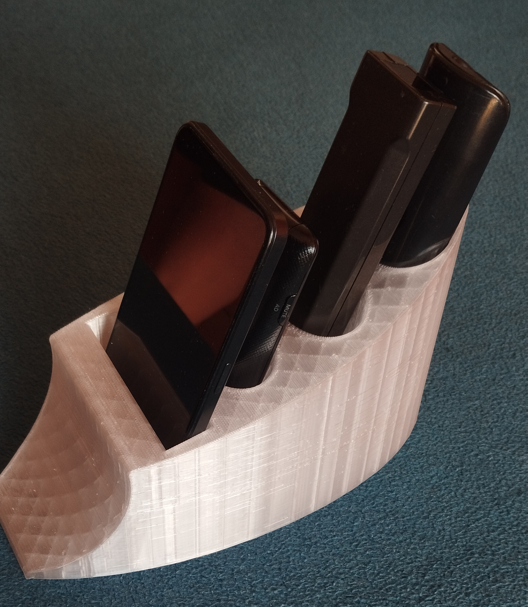 Remote Control Holder, Remote Caddy, Smartphone Holder,