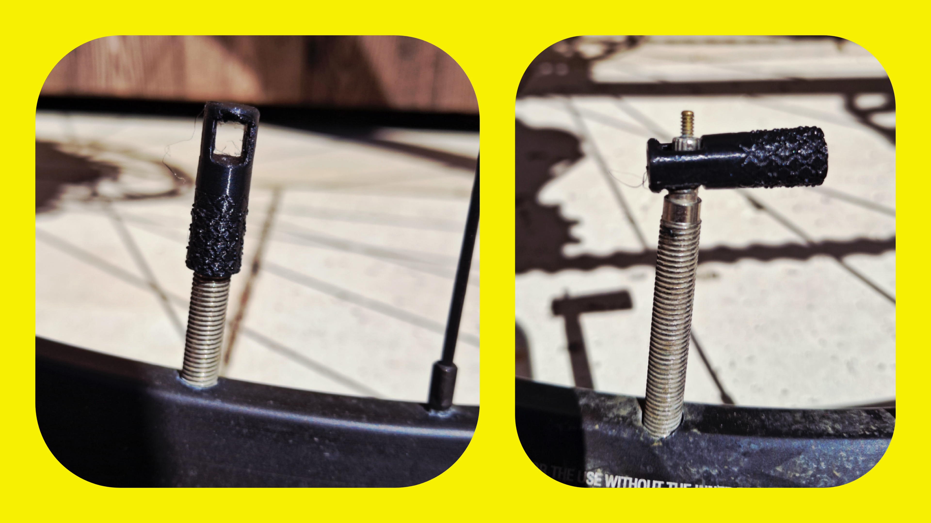 Valve cap Presta with intigrated core remover
