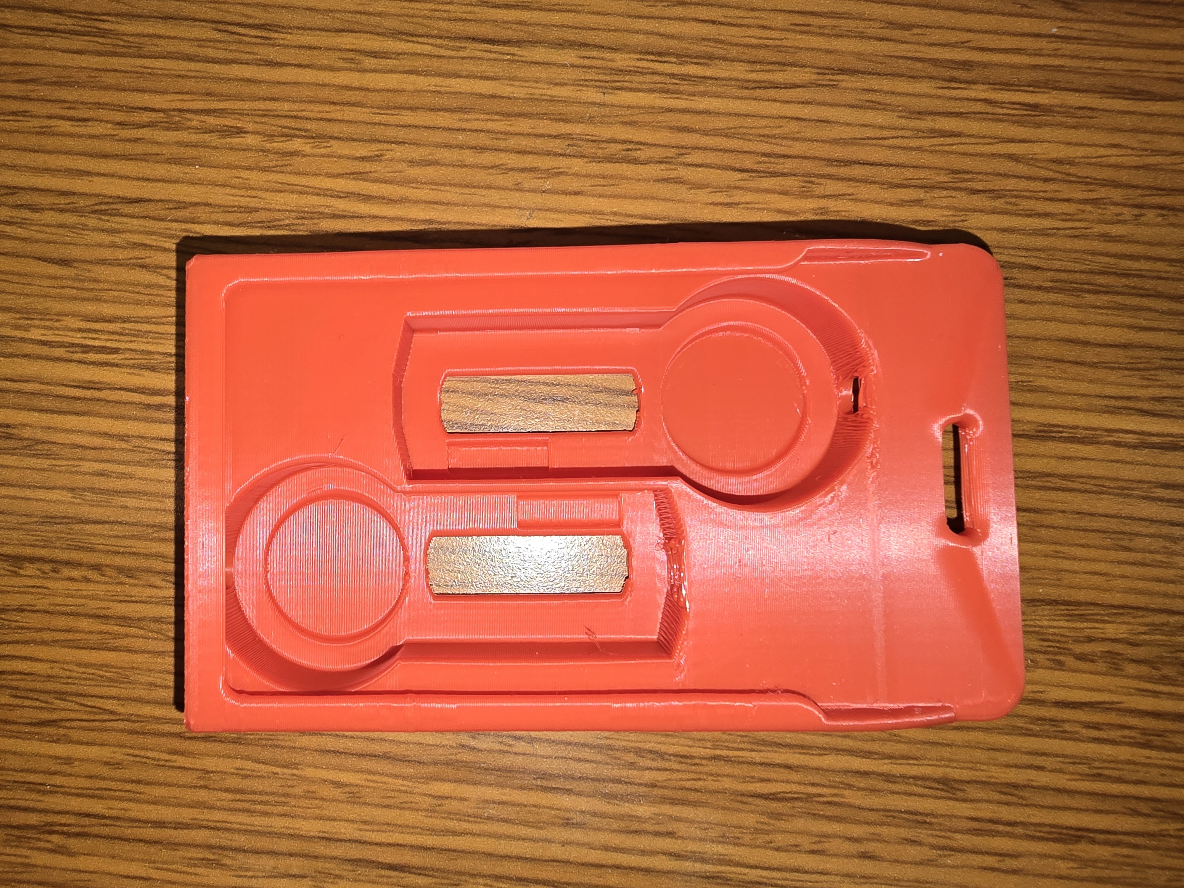 3 Badge Holder with 2 RSA slots and reinforced lanyard attachment point