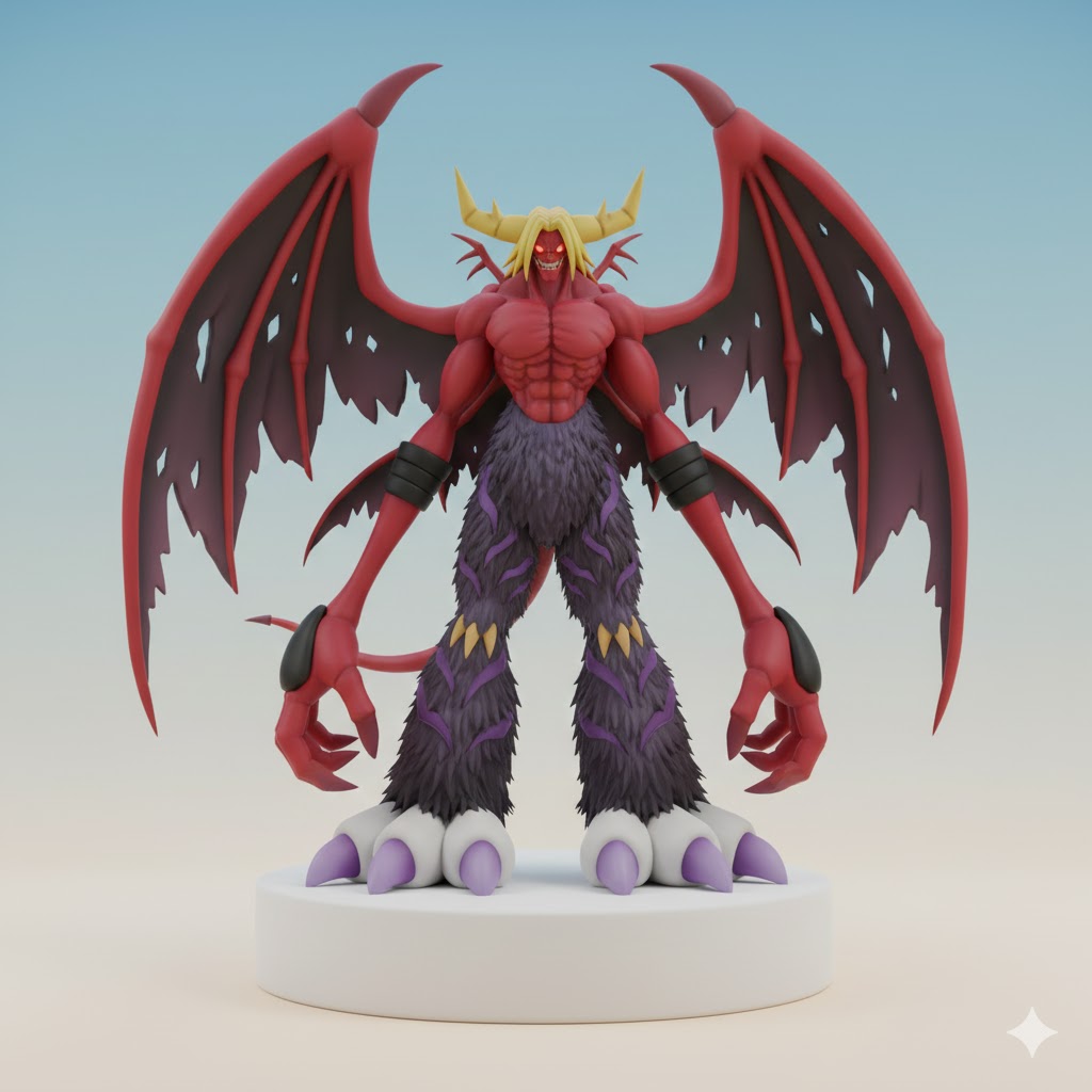VenomVamdemon Digimon Creature Model