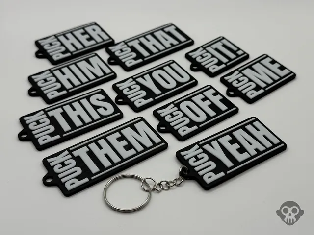 Cheeky Puck'in Keychains (10 Variations)