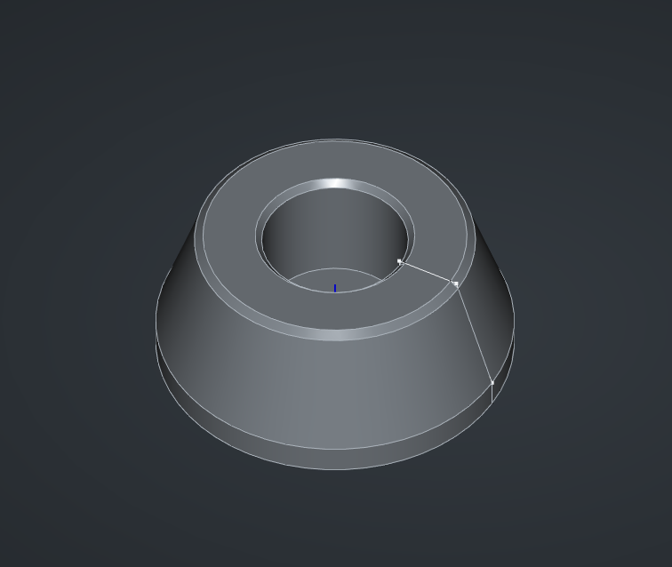 Tapered rubber foot