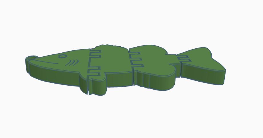 Miniatura 2 do modelo 3D Simple Flexy Fish Keychain