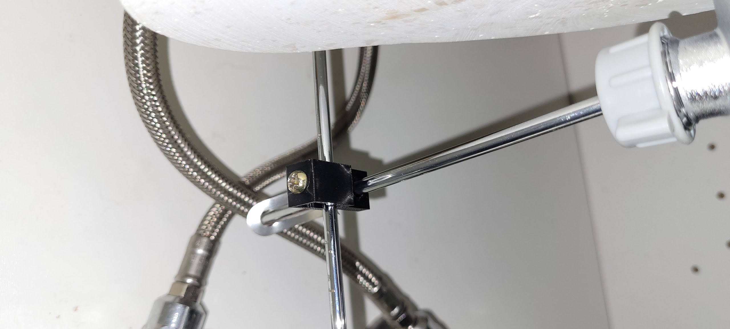 Sink liftup rod connector