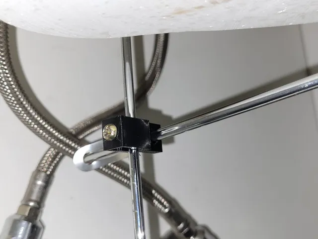 Sink liftup rod connector