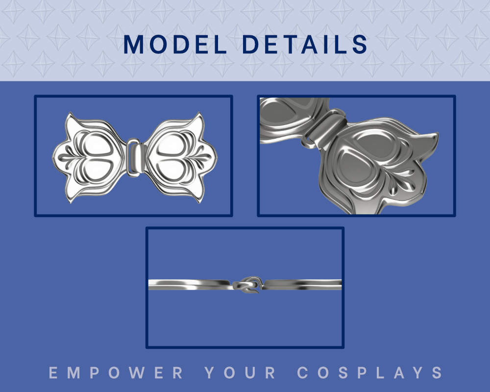 Astarion Belt Buckle STL Files - Baldur's Gate 3 Cosplay Accessory (Digital Download) — miniatura 2