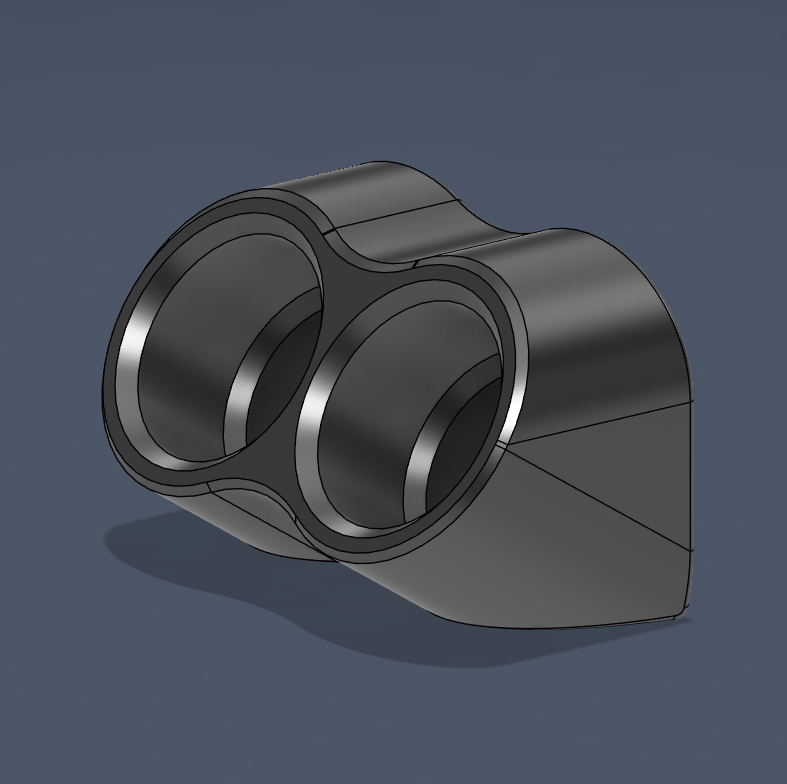 Skådis 2x Holder (30mm) 3D model