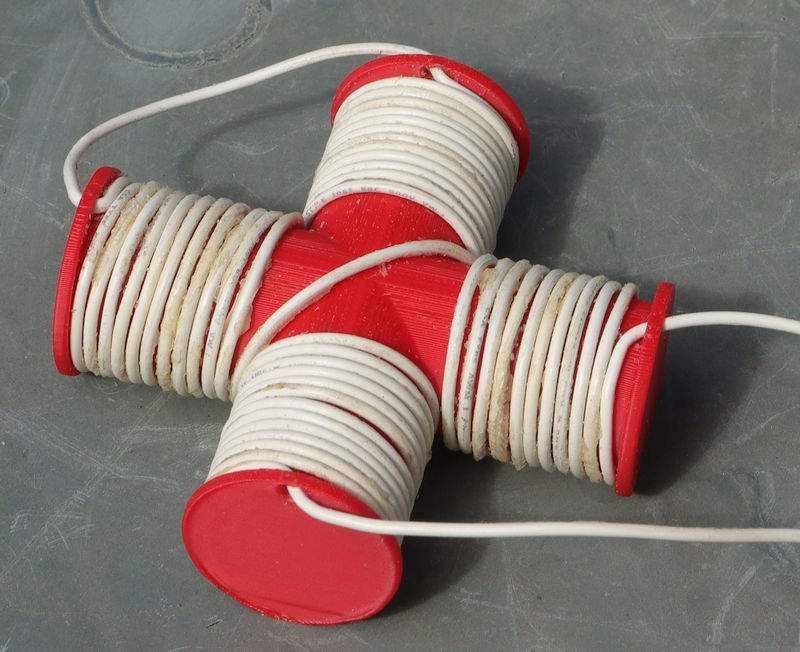 Orthogonal Coil bobbin 3D model