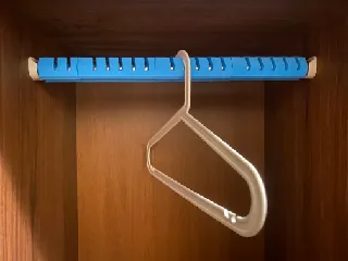 Closet Rod Adapter (customisable with build123d)