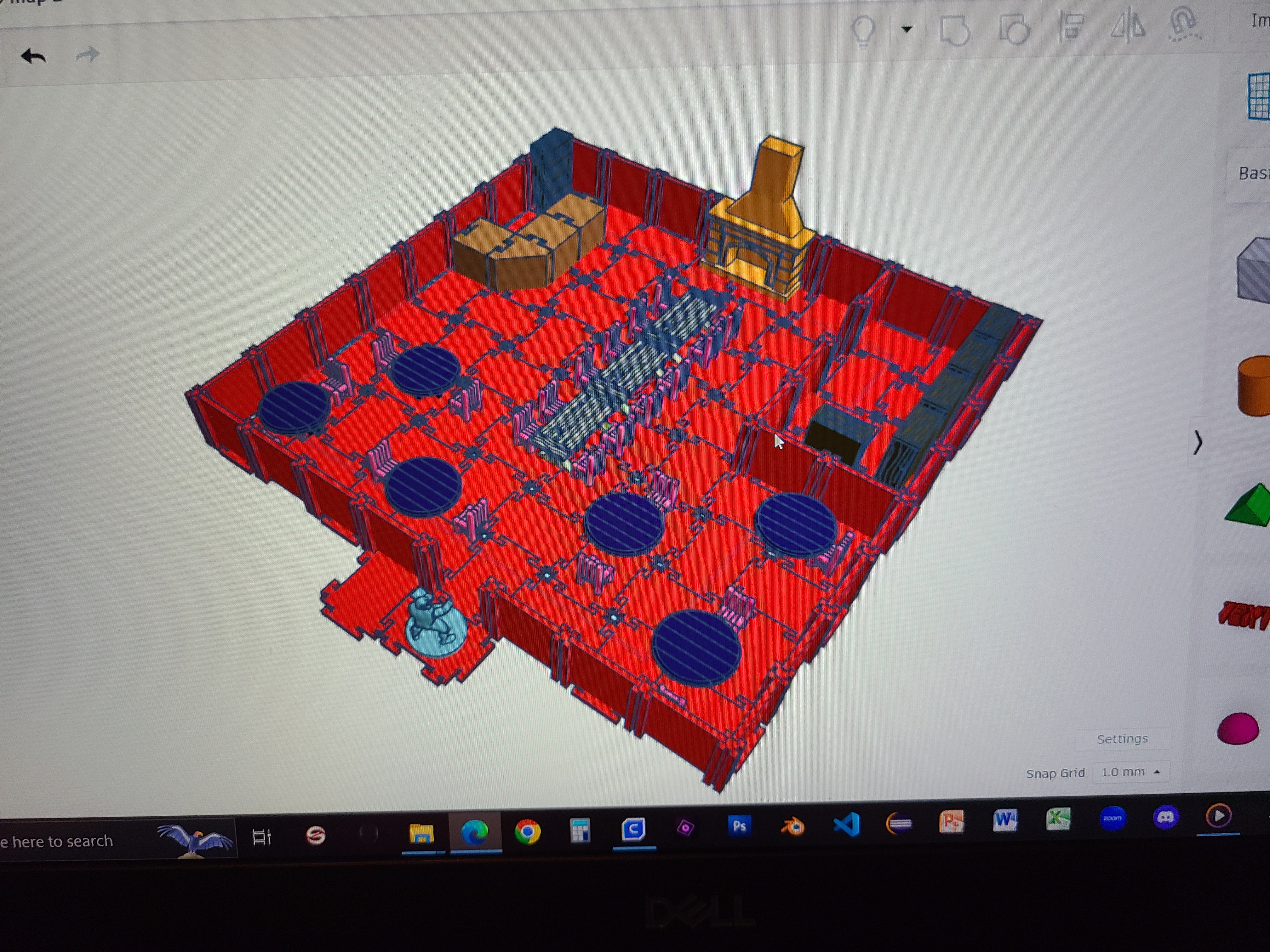 Miniatura 7 do modelo 3D DND Simple modular map