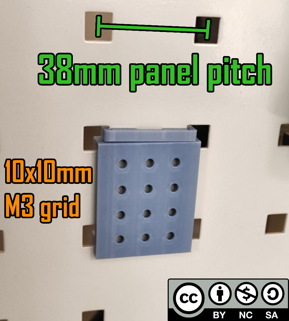 M3 mount for 38mm pitch Perfo Panel