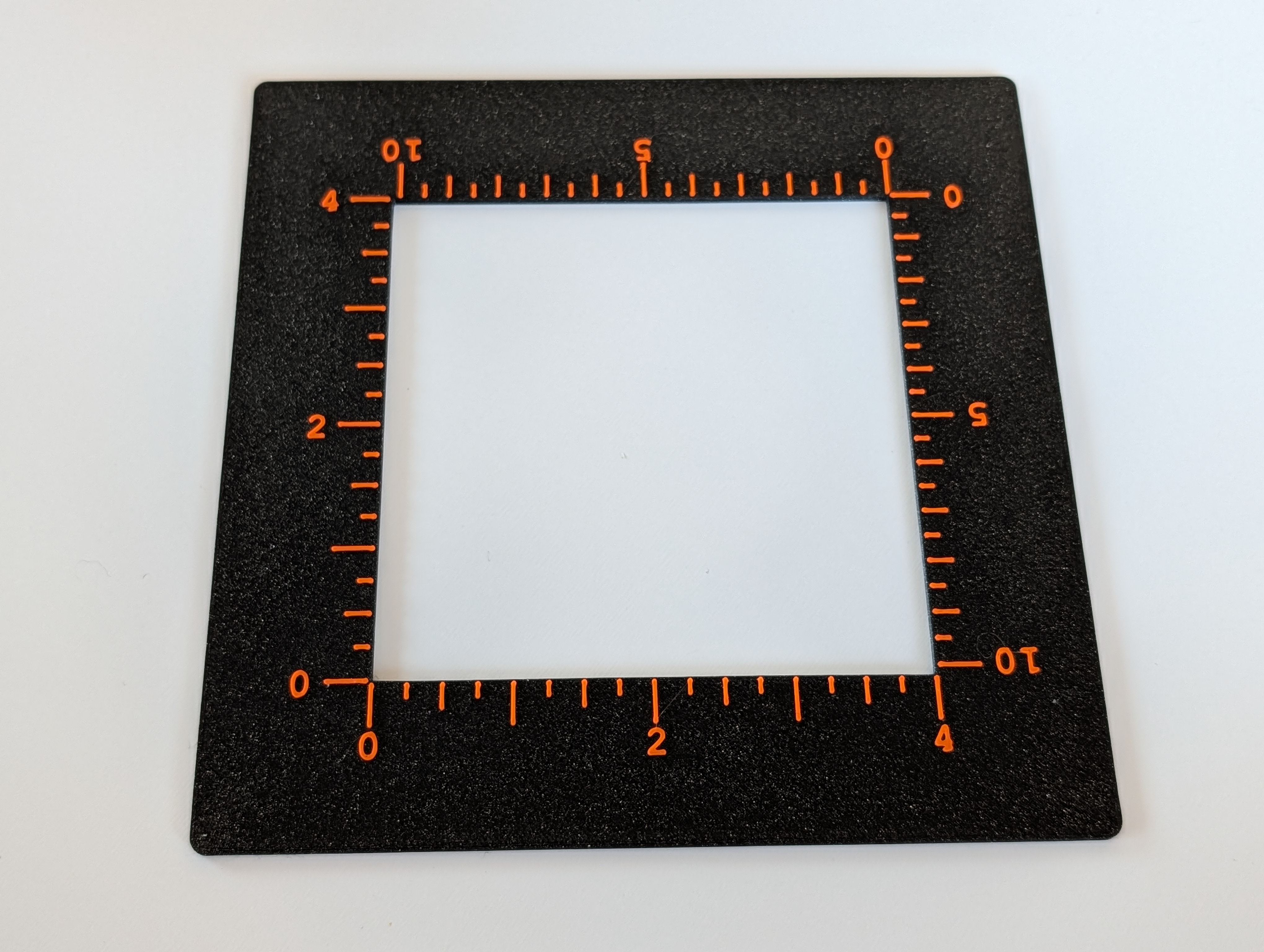 Knitting & Crochet Gauge Ruler 3D model