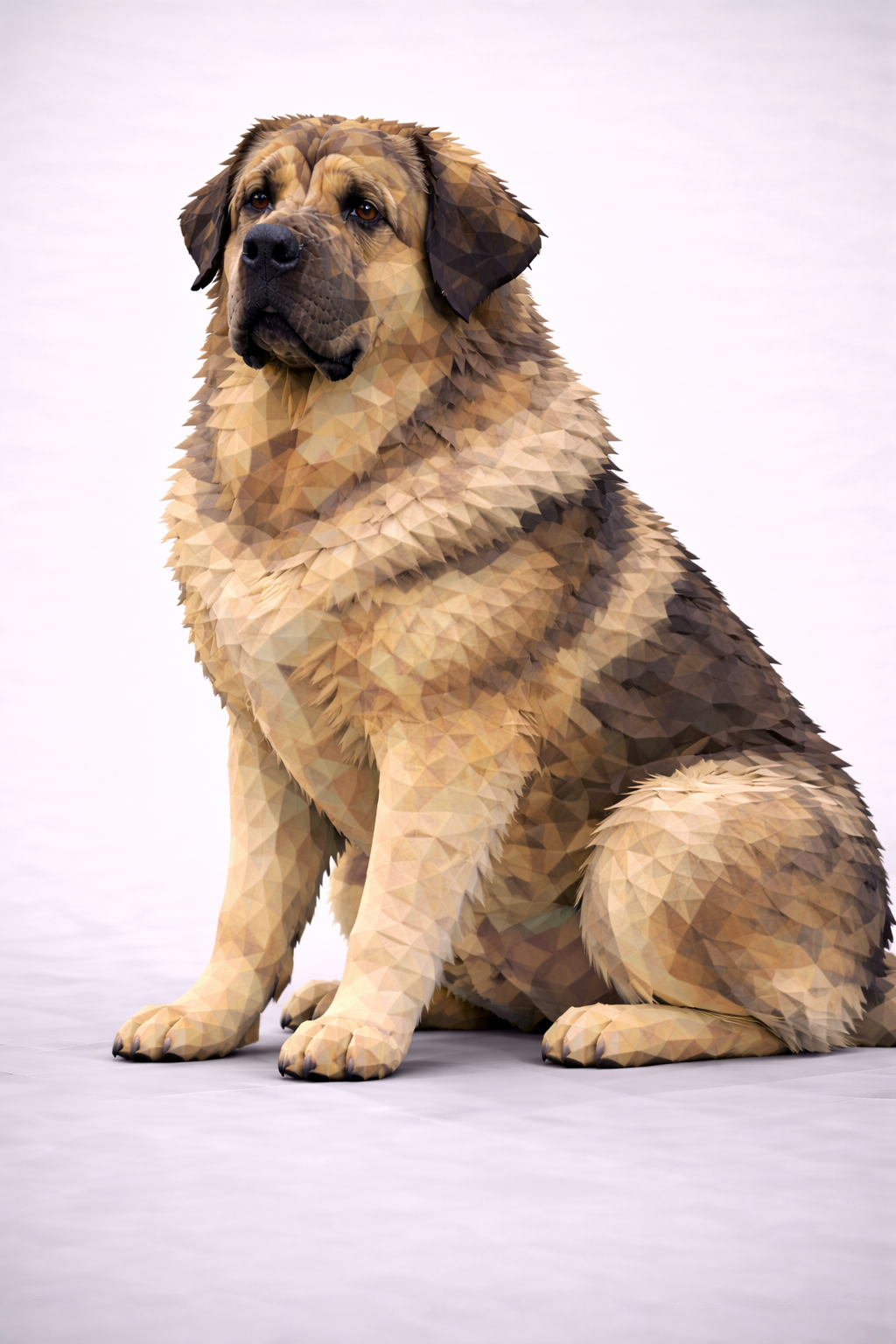 Spanish Mastiff Low Poly