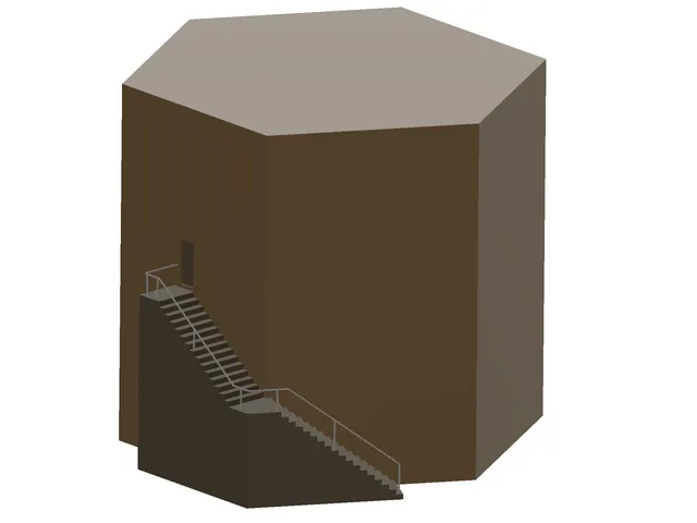 YARDM: Staircases on a hex building