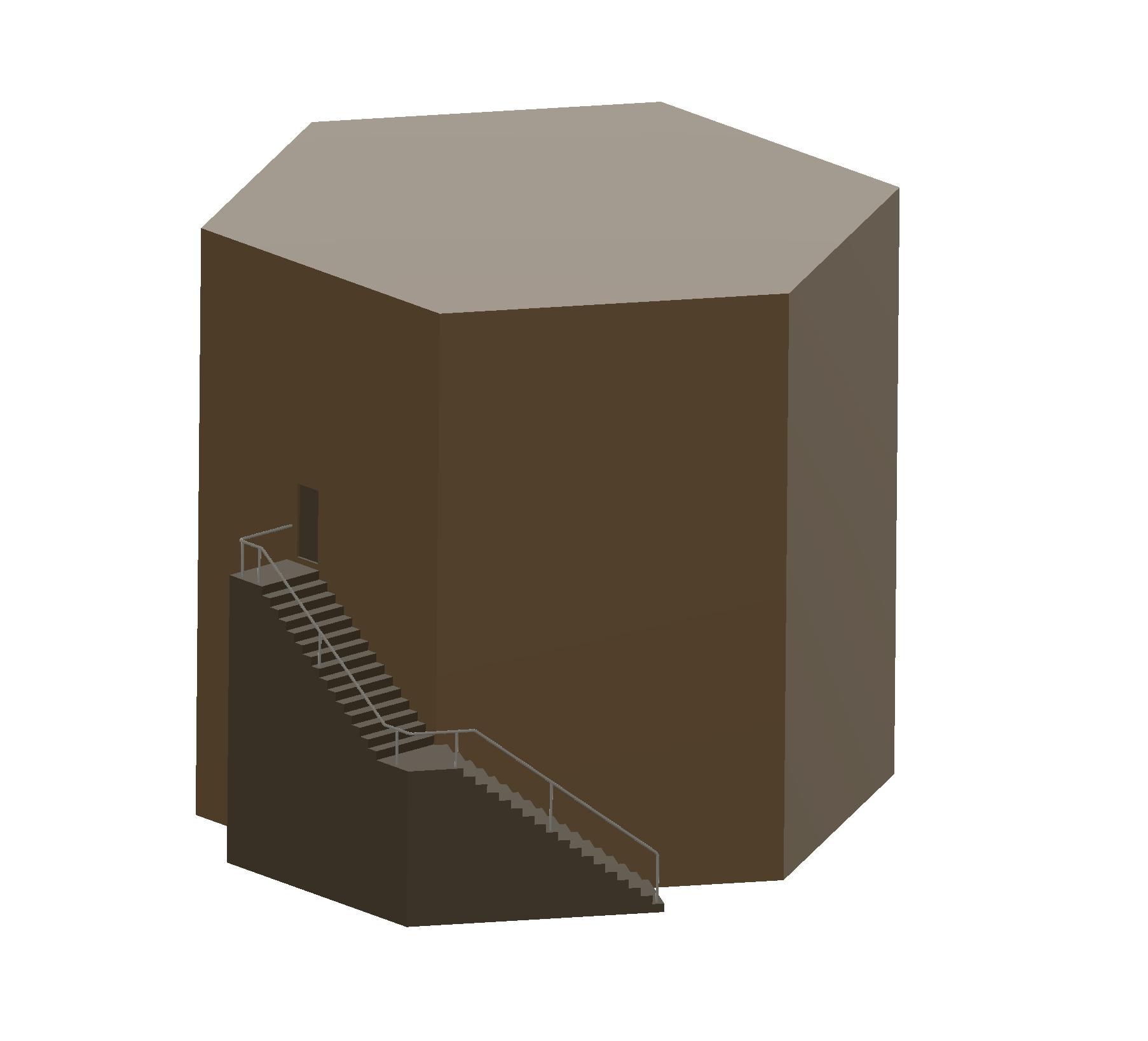 YARDM: Staircases on a hex building