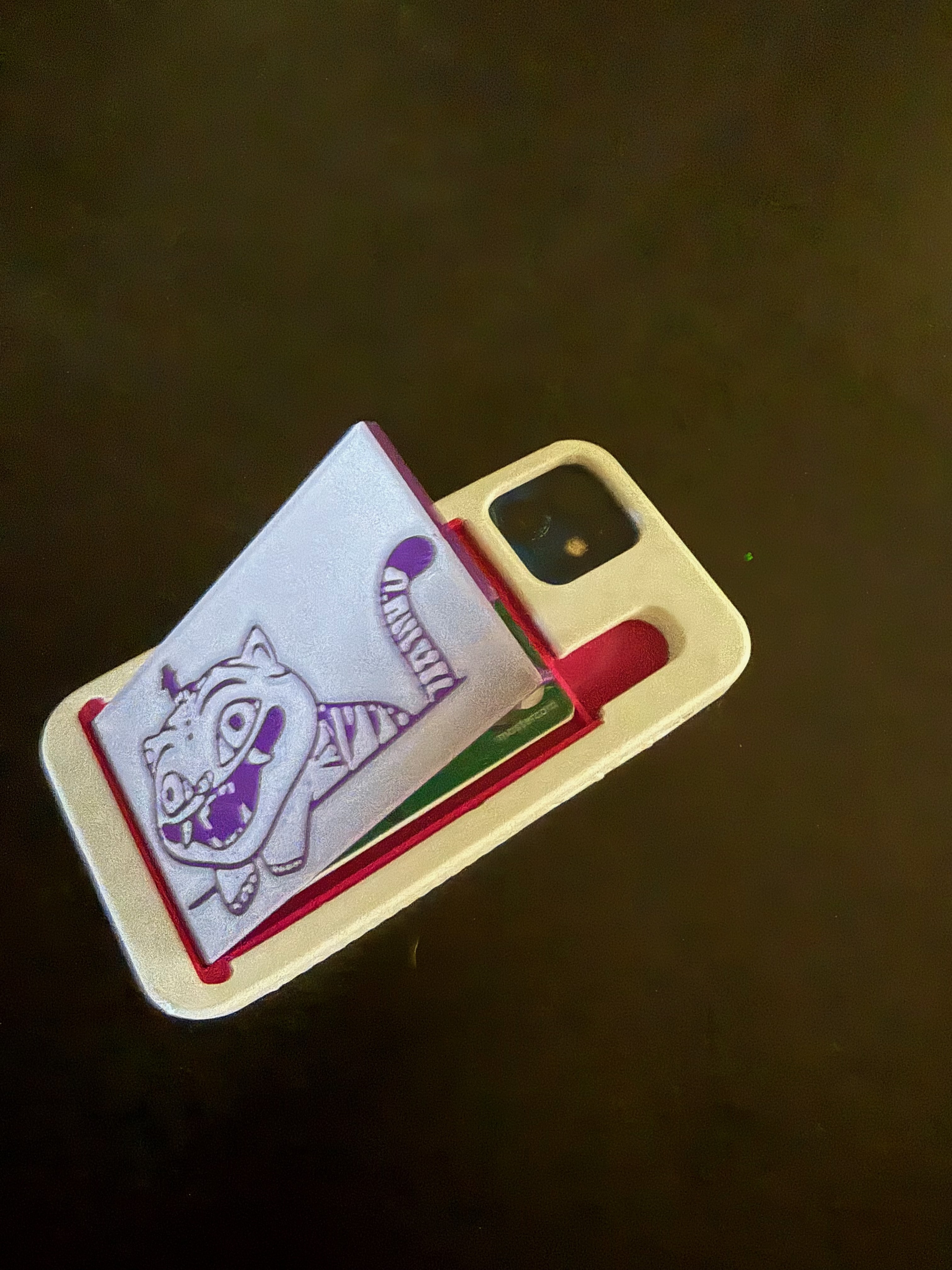 iPhone 12 case with 3 card wallet compartment