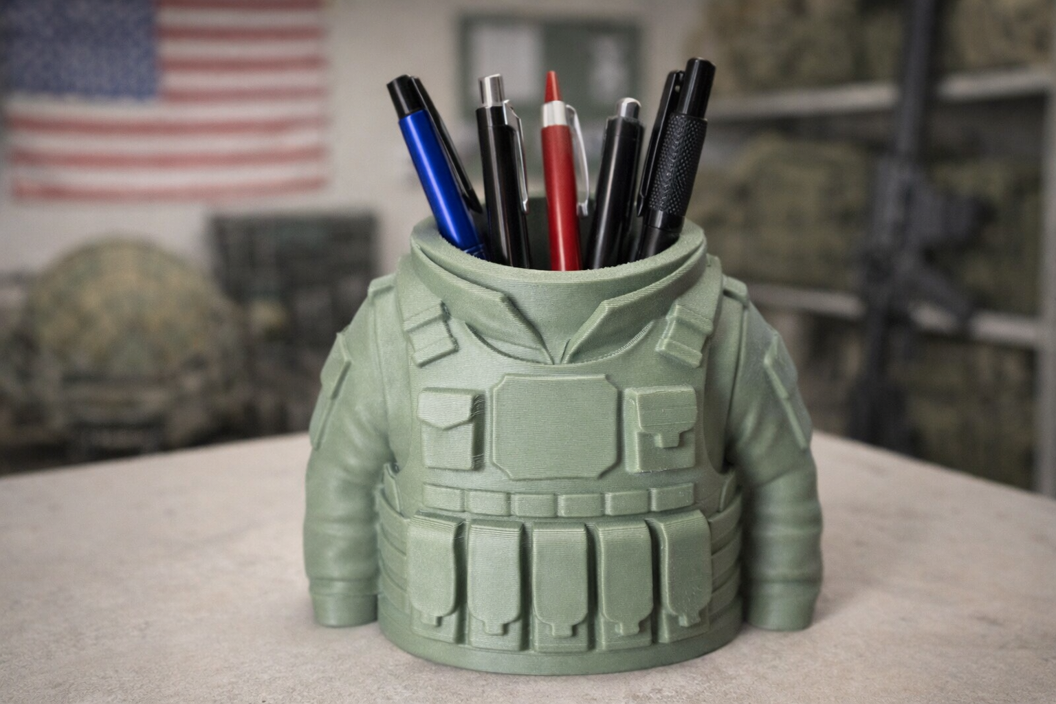 Military Tactical Vest Pen Holder Organizer