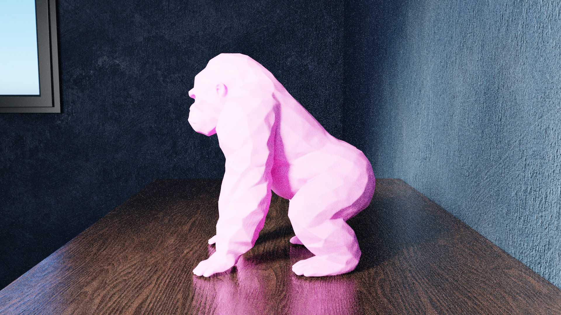 Miniatura 5 do modelo 3D Low Poly Gorilla