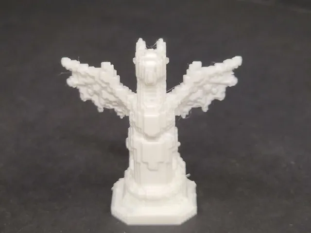 Voxel Dragon Statue