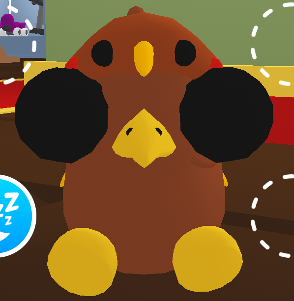 kiwi bird from adopt me and key chain low poly (SUPPORTS NEEDED)