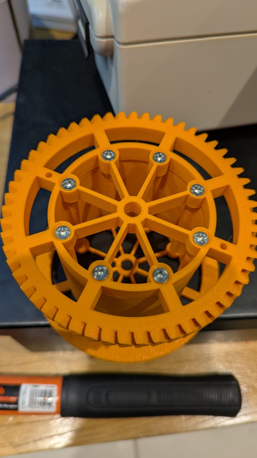 Spool_Cylinder alternative for Compact PET Filament Machine