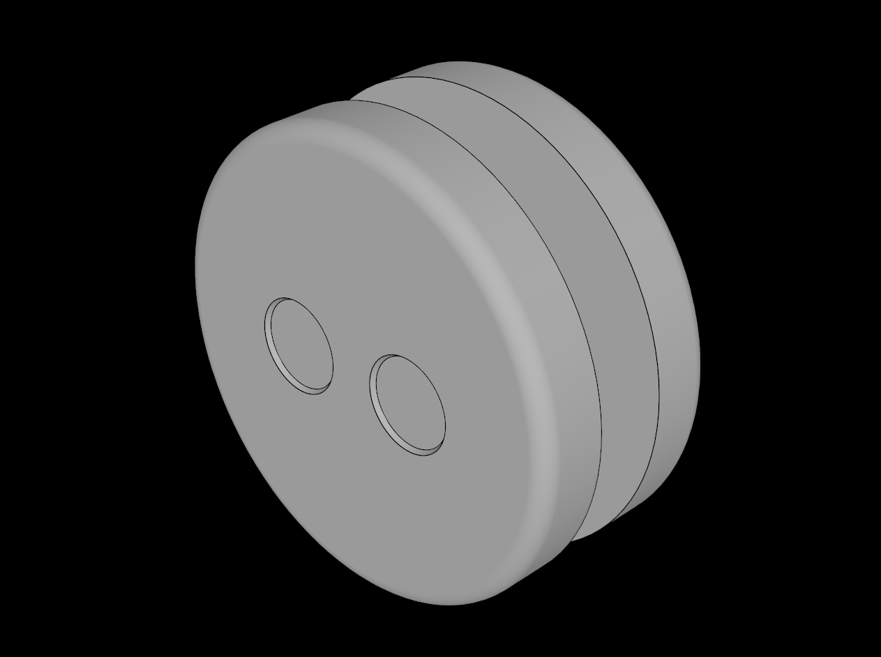 Lego Compatible (14396.dat) Minifig Head Round  1.8 x  1.8 Biscuit