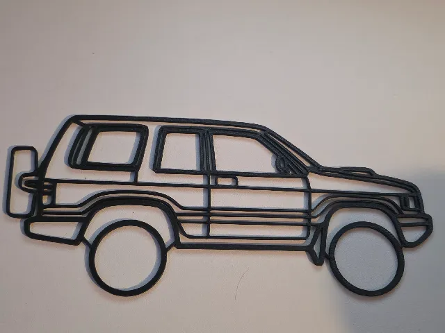MK2 Isuzu Trooper silhouette
