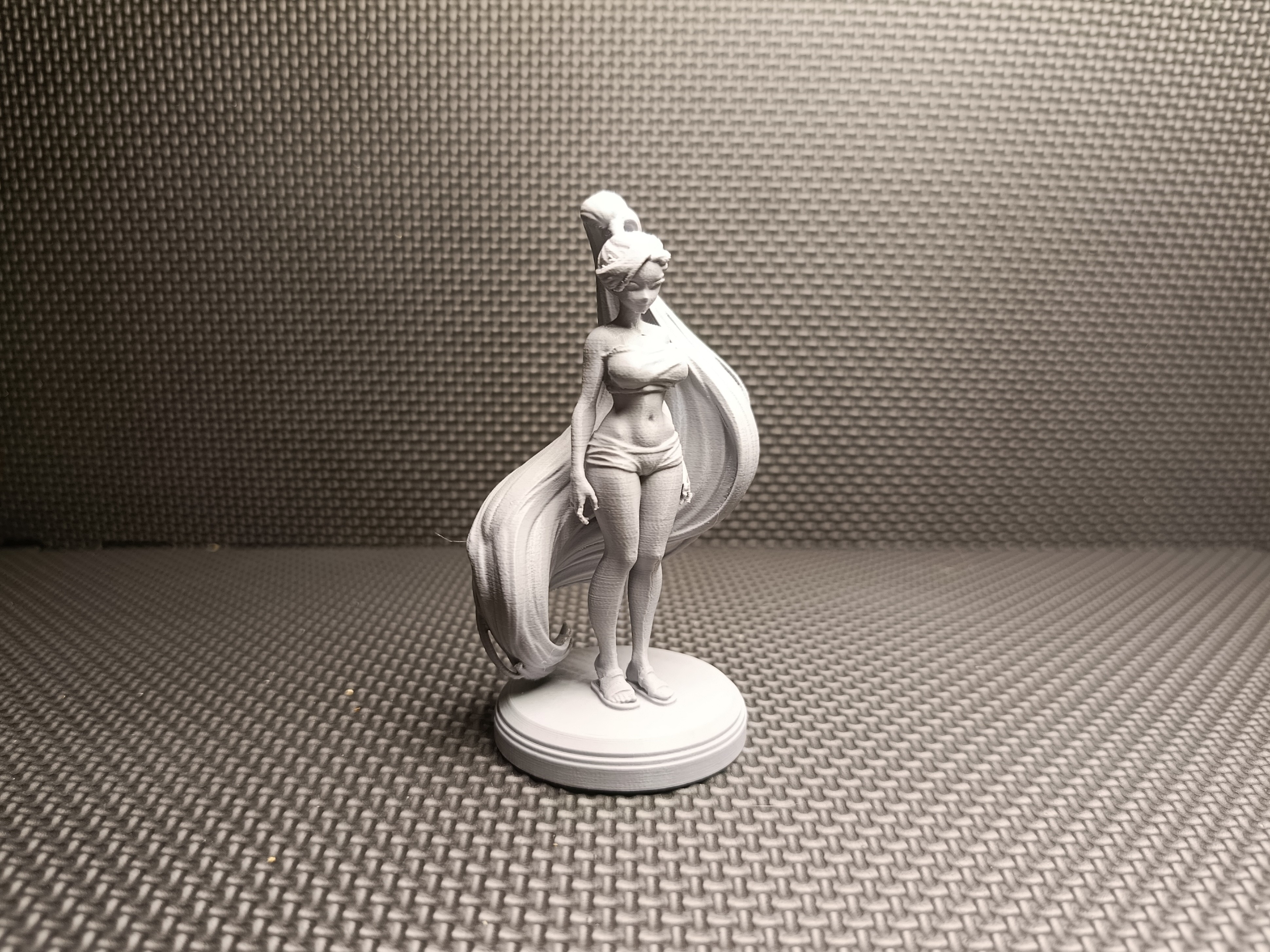 Stylized Anime Girl – Long Hair Action Figurine — thumbnail 3