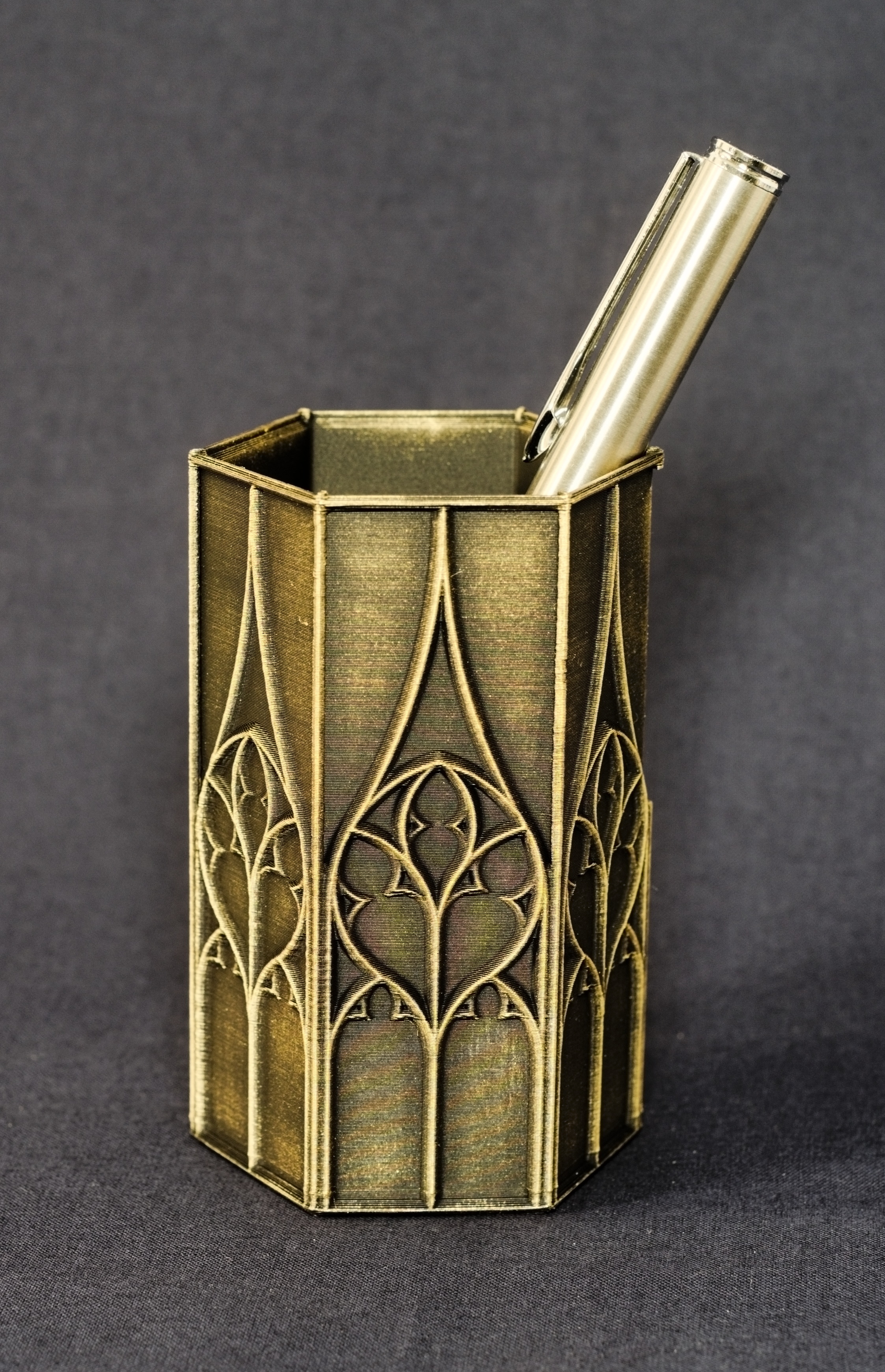Hexagonal Pen Container Organizer
