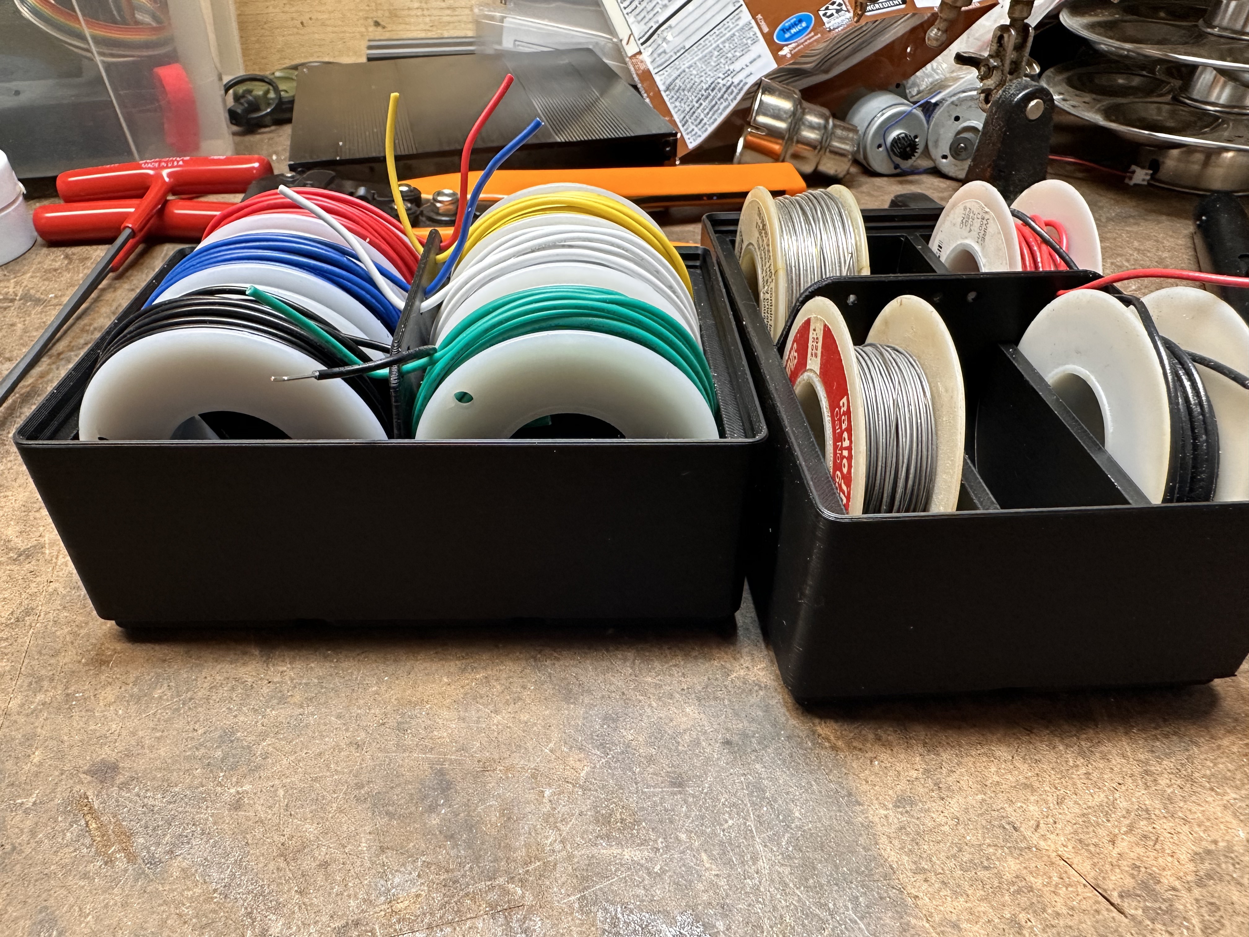 Gridifinity Wire Spool Caddy — thumbnail 2