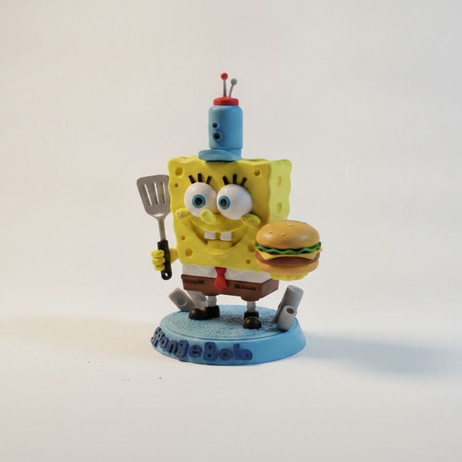 Spongebob Fry Cook Figurine 3D Printable