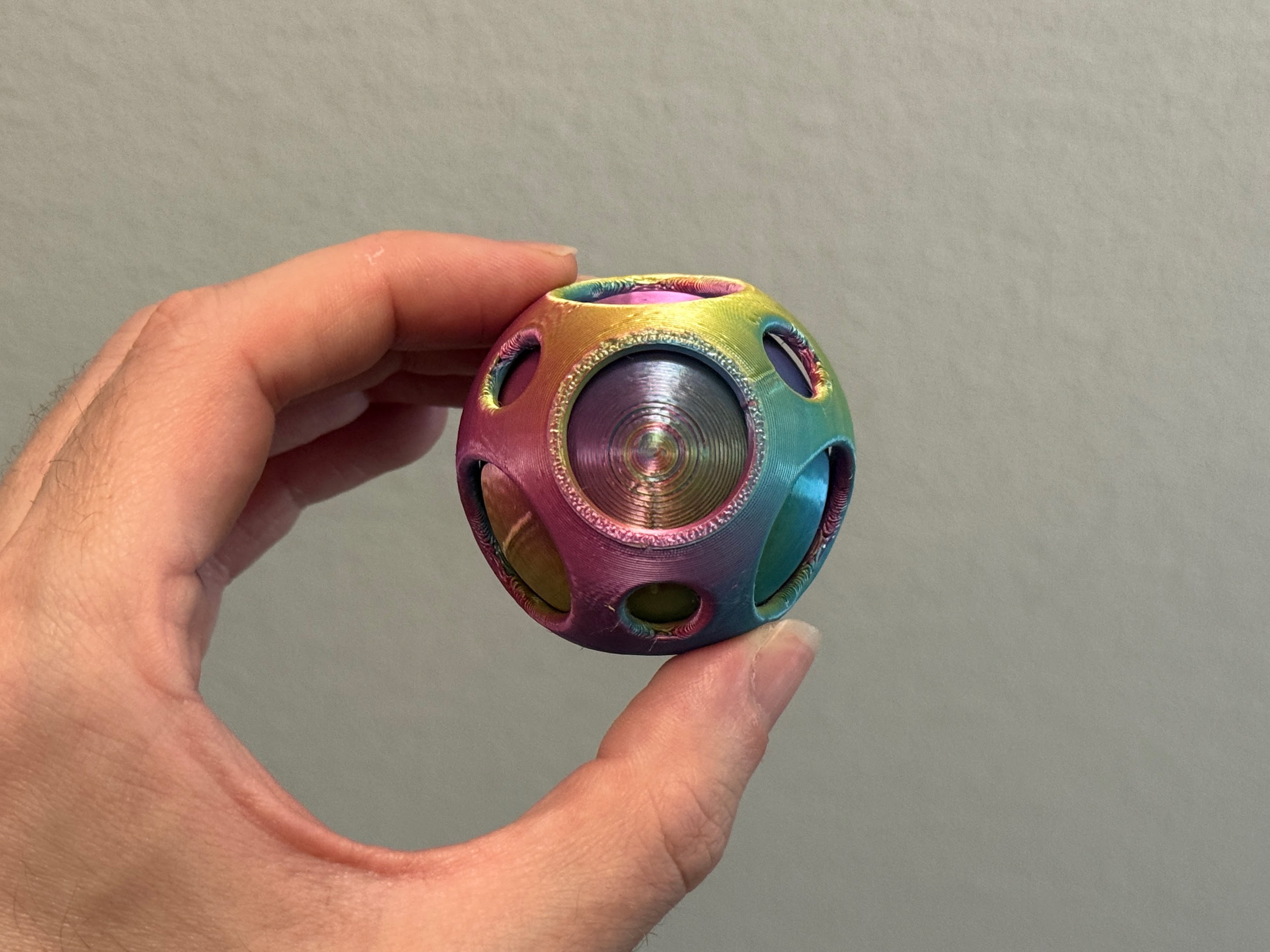 Spinning Sphere Inside Sphere Fidget Toy