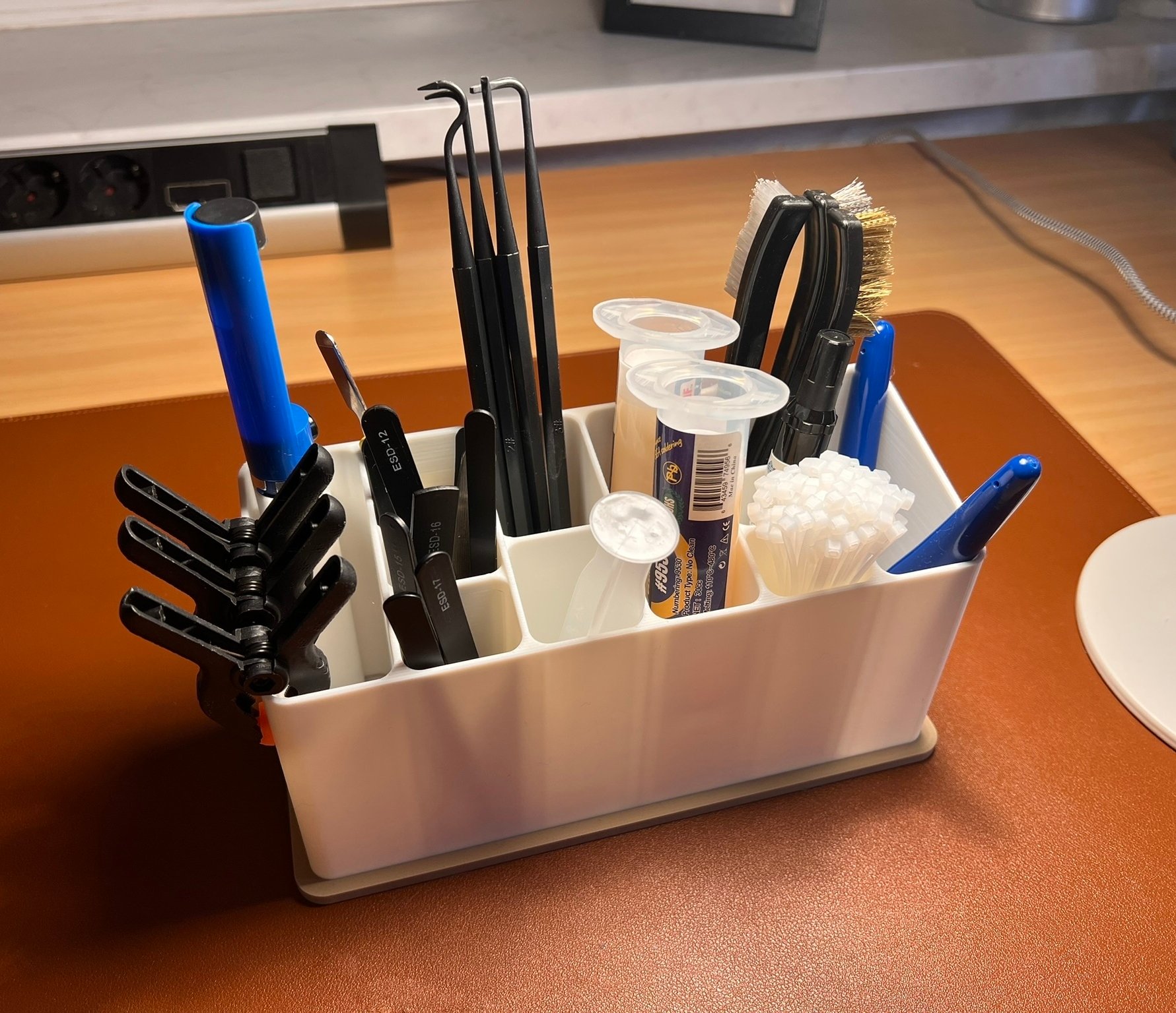 Spacious Desk Organizer / Pen Holder (perfect for soldering equipment)